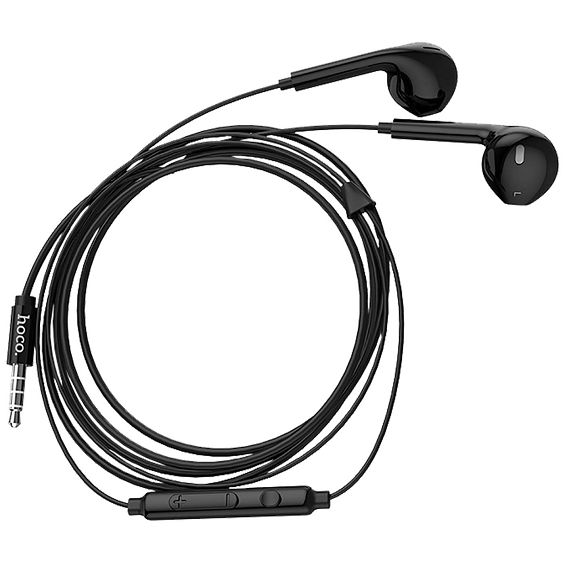 hoco. Slušalice sa mikrofonom, 3.5 mm, dužina kabela 1.2 met, crna - M55 Memory sound Black