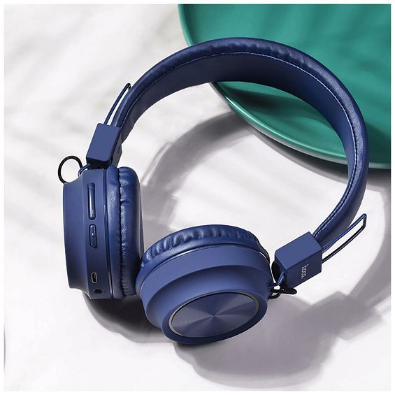 hoco. Slušalice bežične/žične, Bluetooth, 8h rada, mikrofon - W25 Promise Blue