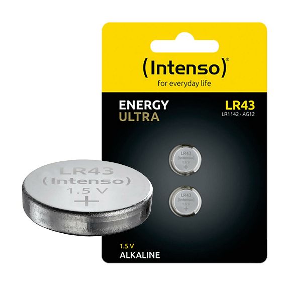 (Intenso) Baterija alkalna LR43/2, 1,5 V dugmasta, blister 2 kom - LR43/2