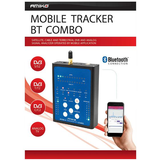 Amiko Instrument mjerni, DVB-S2/T2/C, Bluetooth - Mobile Tracker BT Combo