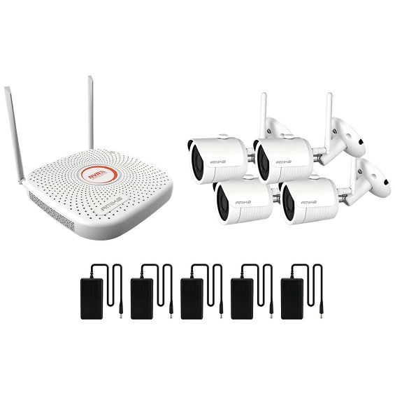 Amiko Home Set za video nadzor, 2 Mpixel, 4 x bullet cam., 9 ch, WiFi - WIFI KIT-4900