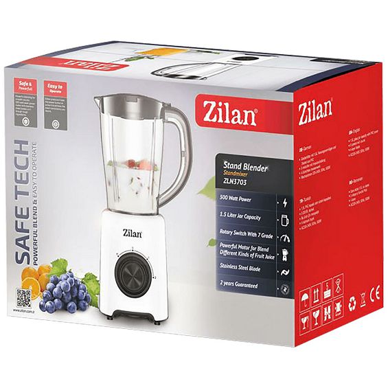 Zilan Blender zapremina 1.5 lit., 500 W, 7 brzina  - ZLN3703