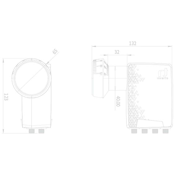 Inverto LNB Octo, sum 0.7 dB, vodonepropusan, 40 mm - IDLP-OCT410-PREMU-OPN