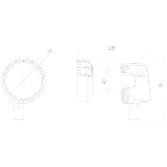 Inverto LNB Single, šum 0,3dB, Home Pro, DVB-S2 ( HD - UHD ) - IDLH-SNL410-HMPRO-OPN