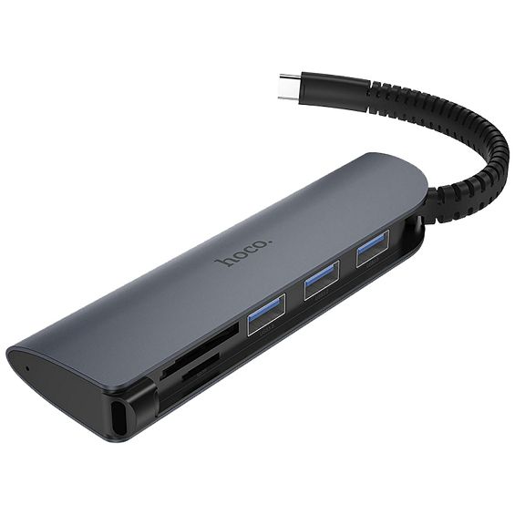 hoco. Konverter USB type C to USB3.0/microSD/SD čitač - HB17 Easy connect