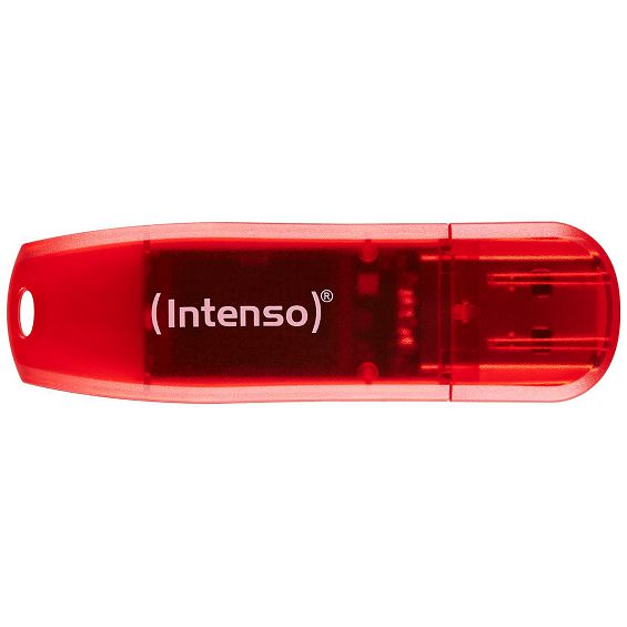 (Intenso) USB Flash drive 128GB Hi-Speed USB 2.0, Rainbow Line, RED - USB2.0-128GB/Rainbow