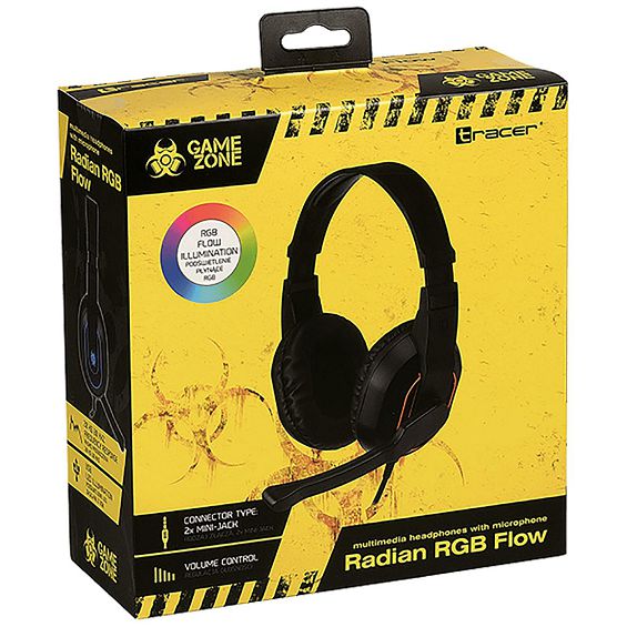 Tracer Slušalice sa mikrofonom, gaming, RGB, USB, 3.5mm - GAMEZONE RADIAN RGB FLOW