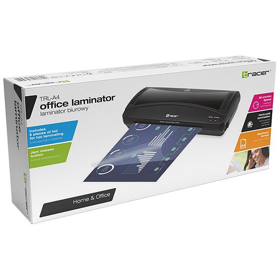 Tracer Laminator / Plastifikator A4, Home&Office - LAMINATOR TRL-A4