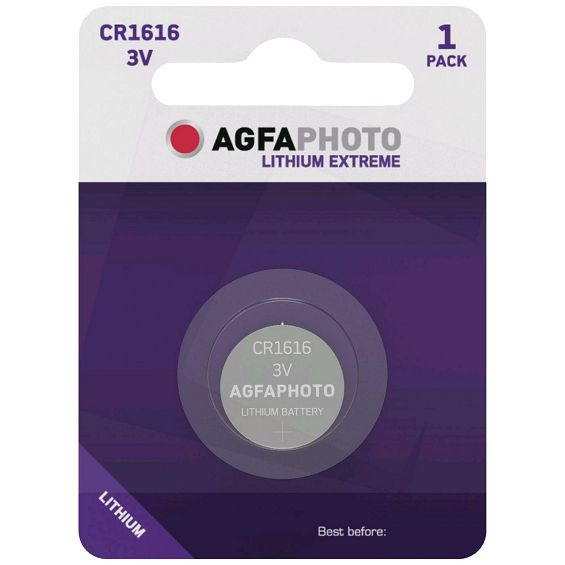 Agfa Baterija litijska, CR1616, 3V, dugmasta, blister 1 kom. - CR1616 B1