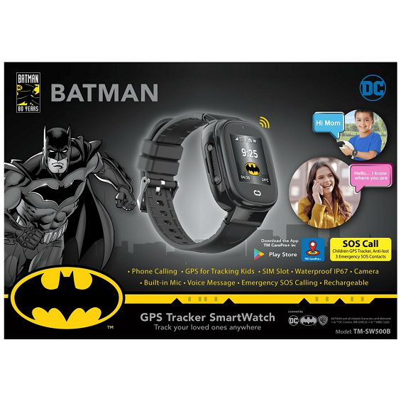 DC Pametni sat, Batman, GPS, SIM card slot, IP67 - BATMAN GPS Tracker SmartWatch
