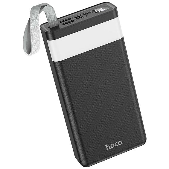 hoco. Punjač prijenosni sa lampom, Hoco j73, 30000mAh, 2A / 2A - J73 Powerful, Black