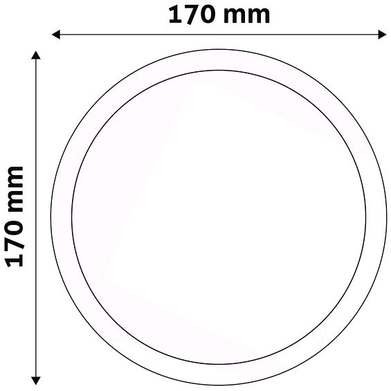 Avide Plafonjera LED, ugradna, 12W, 950 lm, 4000K, IP20 - ACRPNW-R-12W-ALU