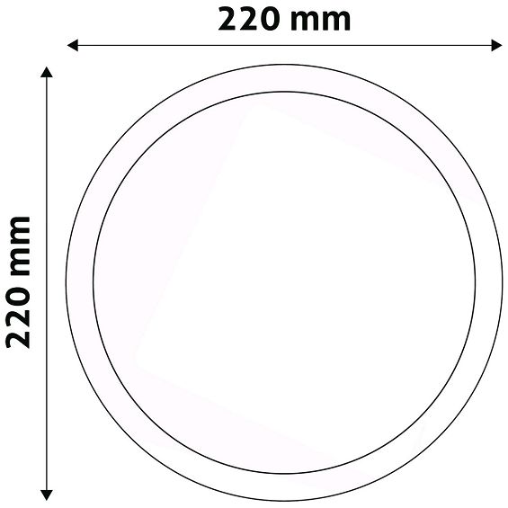 Avide Plafonjera LED, ugradna, 18W, 1490 lm, 4000K, IP20 - ACRPNW-R-18W-ALU