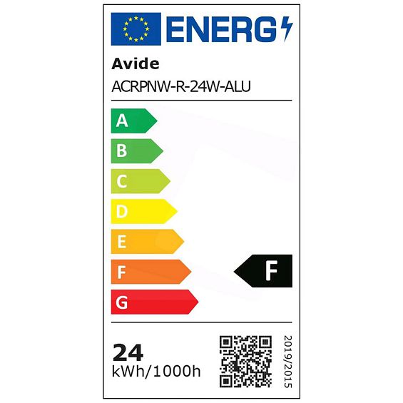 Avide Plafonjera LED, ugradna, 24W, 2000 lm, 4000K, IP20 - ACRPNW-R-24W-ALU