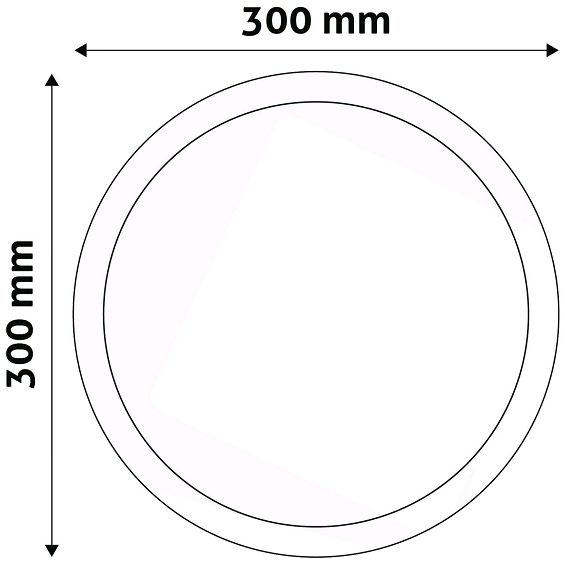 Avide Plafonjera LED, 24W, 2000 lm, 4000K, IP20 - ACSMNW-R-24W-ALU