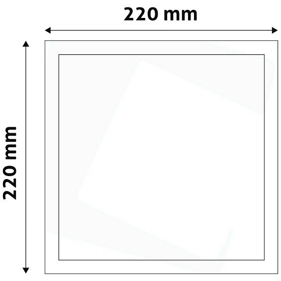 Avide Plafonjera LED, 18W, 1490 lm, 4000K, IP20 - ACSMNW-S-18W-ALU-SN