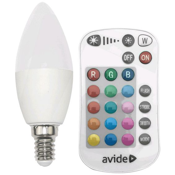 Avide Pametna sijalica, LED 4.9W, E14, RGB+W, 2700K, daljinski - Smart LED Candle 4.9W