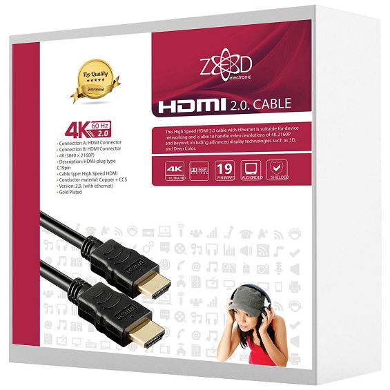 ZED electronic HDMI 2.0 kabl, 4K, dužina 10,0 met. - HDMI-4K/10