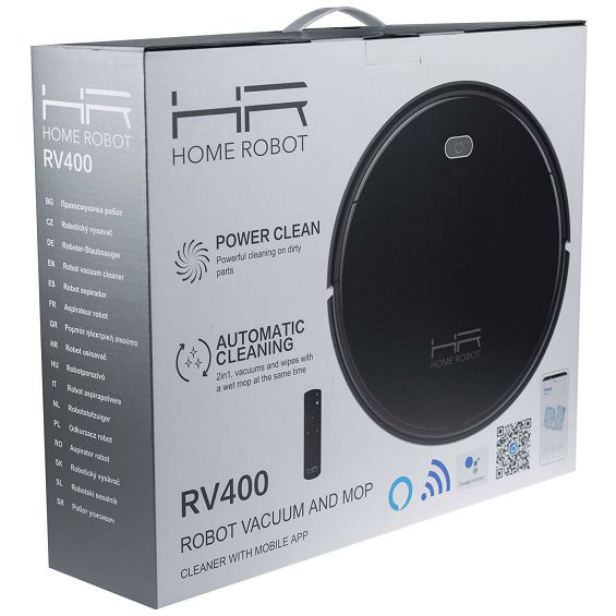 Home Robot Robot, usisavač, baterija 2600mAh, HEPA filter - Homerobot RV400 Black