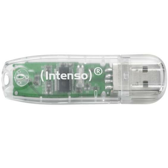 (Intenso) USB Flash drive 32GB Hi-Speed USB 2.0,Rainbow Line,TRANSP. - USB2.0-32GB/Rainbow