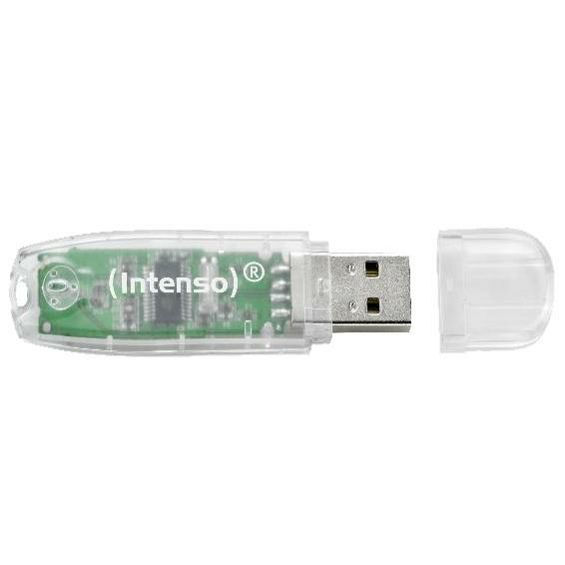 (Intenso) USB Flash drive 32GB Hi-Speed USB 2.0,Rainbow Line,TRANSP. - USB2.0-32GB/Rainbow