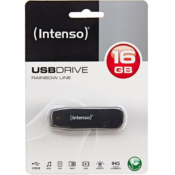 (Intenso) USB Flash drive 16GB Hi-Speed USB 2.0, Rainbow Line, CRNI - USB2.0-16GB/Rainbow
