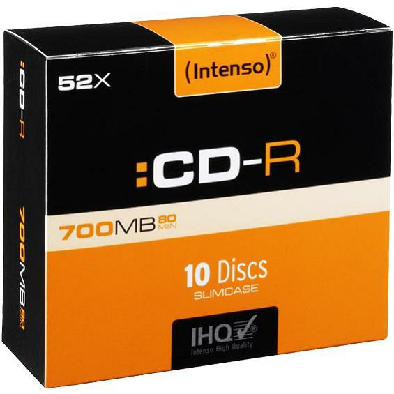 (Intenso) CD-R 700MB (80 min.) pak. 10 komada Slim Case - CD-R700MB/10Slim