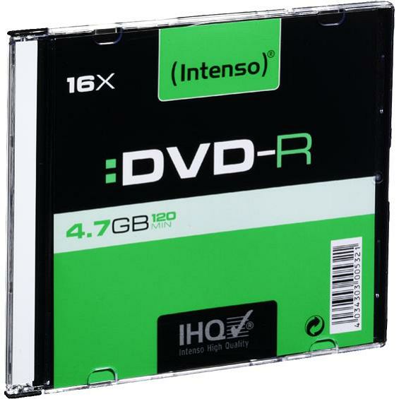 (Intenso) DVD-R 4,7GB pak. 10 komada Slim Case - DVD-R4,7GB/10Slim