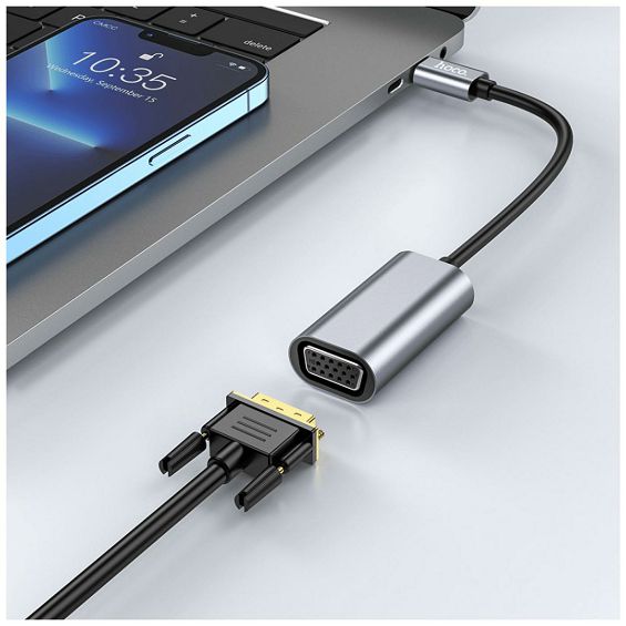 hoco. Adapter USB type C na VGA - UA21