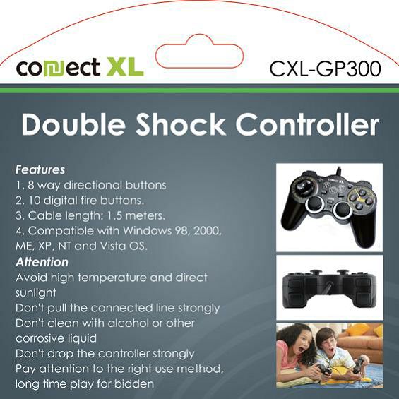 Connect XL Gamepad za PC sa vibracijom, 14 tipki/tastera, Double Shock - CXL-GP300