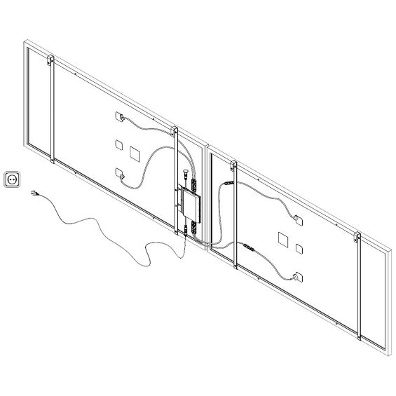 MKM  Solarni panel za balkon, set, 800W - PV 800