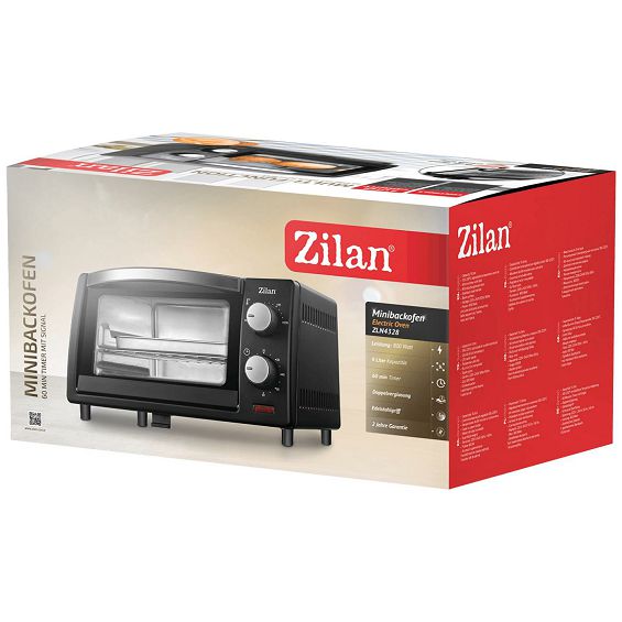 Zilan Mini pećnica, zapremina 9 l, 800 W, crna - ZLN4328