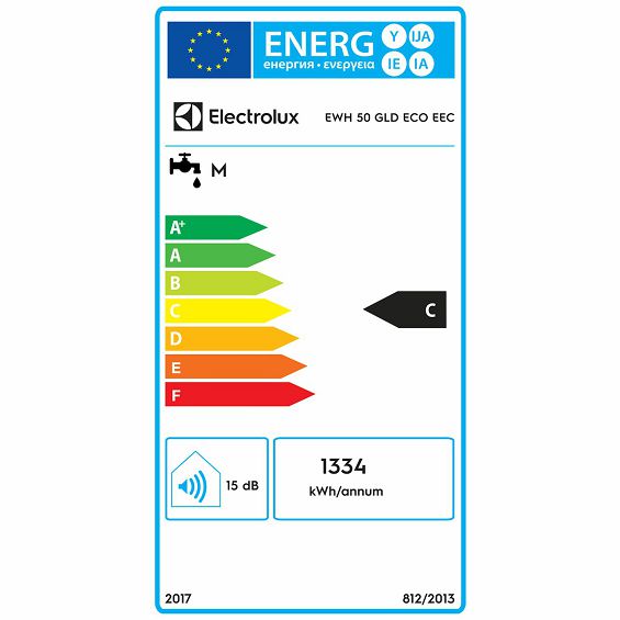 Electrolux Bojler 50 lit., Cijevni električni grijač (TEN), 2kW, IPX4 - EWH 50 GLD Eco EEC