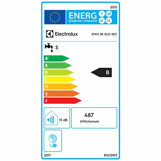 Electrolux Bojler 30 lit., 2000W, X-Heat suhi grijaći element - EWH 30 GLD EEC