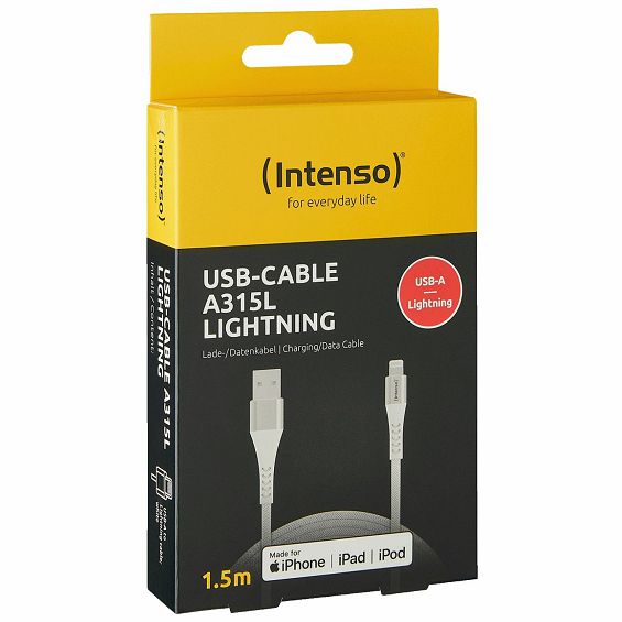 (Intenso) USB kabl za smartphone, USB - A to Lightning, 1.5 met. - USB-Cable A315L