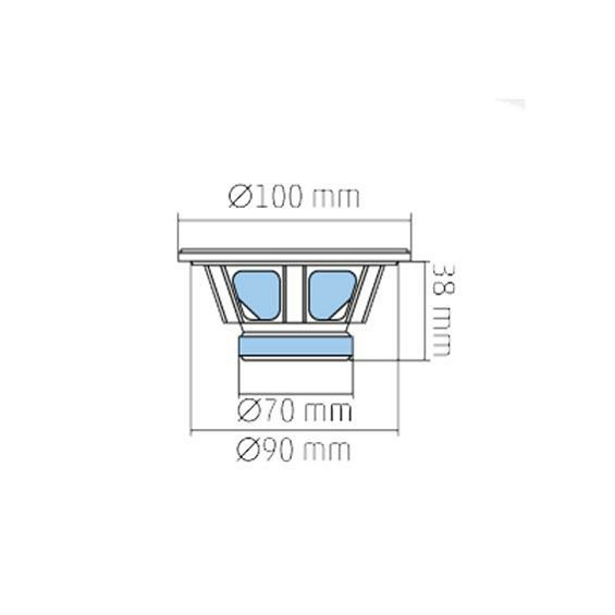 SAL Auto zvučnici, set,  100mm , 2x45W, 4 Ohm - BK 100