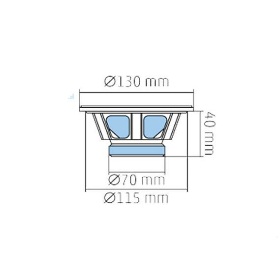 SAL Auto zvučnici, set, 130mm, 2x50W, 4 Ohm - BK 130