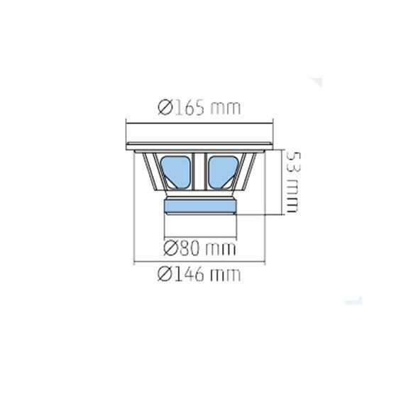 SAL Auto zvučnici, set, 165mm, 2x75W, 4 Ohm - BK 165