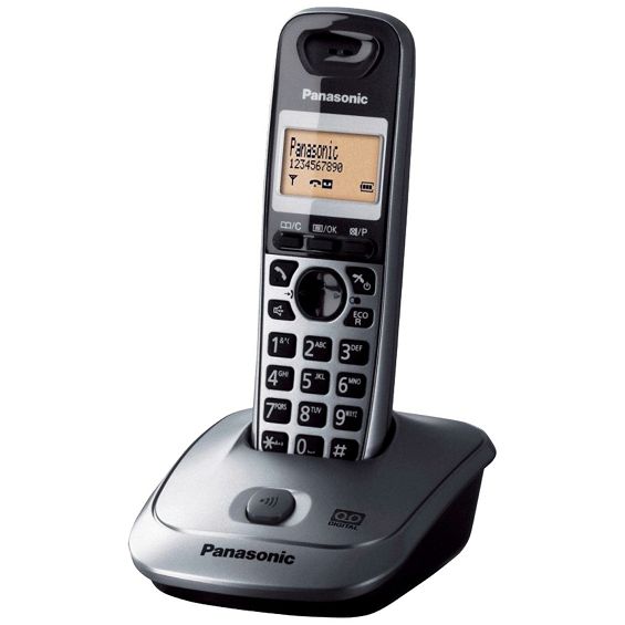 Panasonic Telefon bežični, DECT/GAP, 1.4" display 1.4, metalik siva - KX-TG2511FXM