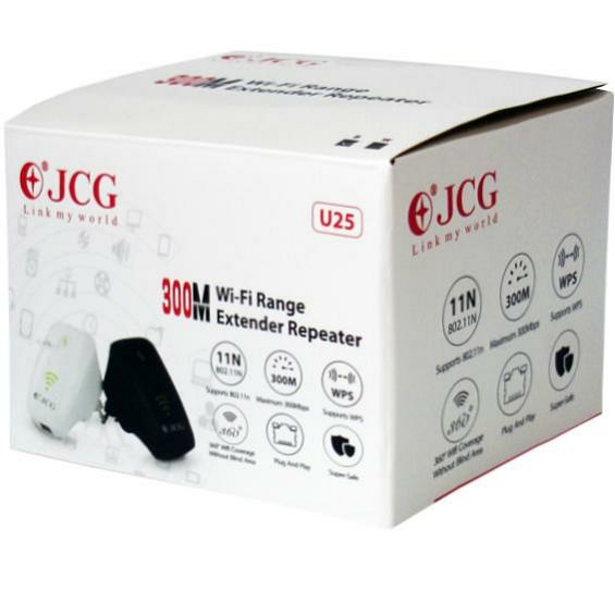 JCG Wireless-N Extender-Repeater, 300Mbps, 2,4GHz - JWA-U25