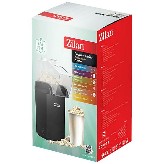 Zilan Aparat za kokice, 1200 W, bijela - ZLN8044/WH