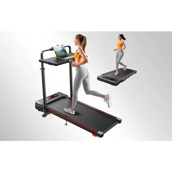 ACEZOE P20 – Sklopiva električna traka za trčanje 2,5 KS, 12,1 km/h, nagib do 10 %, nosivost 136 kg, crno-crvena