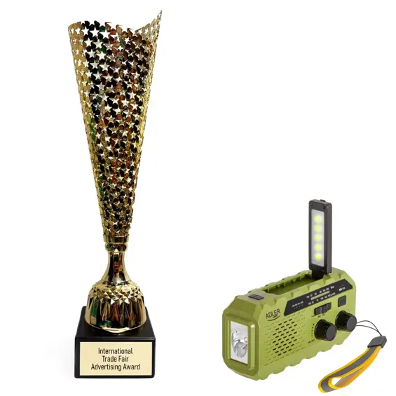 Adler AD 1197 Green solarni radio s ručnom dinamo punjačem, lampom i power bankom