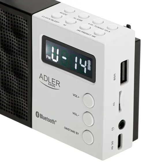 Adler AD 1908 prijenosni digitalni FM radio s Bluetoothom, USB-om i SD karticom
