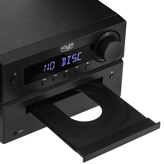 Adler AD 1917 Mini Hi-Fi Sustav – Bluetooth 5.3, CD, USB, FM Radio, 2 × 25 W RMS