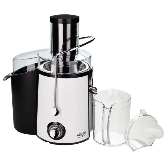 Adler AD 4128 Sokovnik – 1000 W, Veliki Otvor 75 mm, 2 Brzine, Posuda za Pulpu 2 L