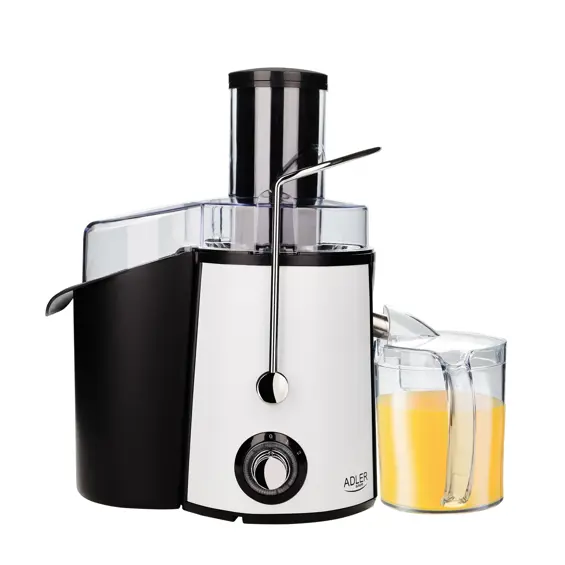 Adler AD 4128 Sokovnik – 1000 W, Veliki Otvor 75 mm, 2 Brzine, Posuda za Pulpu 2 L