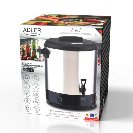 Adler AD 4538 električni pasterizator i kuhalo za napitke 28 l