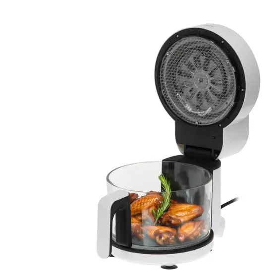 Adler AD 6316 Friteza na Vrući Zrak sa Staklenom Posudom 3 L – 1200 W, 8 Programa, LED Zaslon