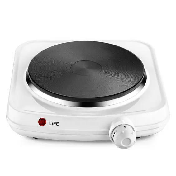 AFE Hot Plate 1500 W Električno Kuhalo s Jednom Grijaćom Pločom – 1500 W, Podesivi Termostat i Zaštita od Pregrijavanja